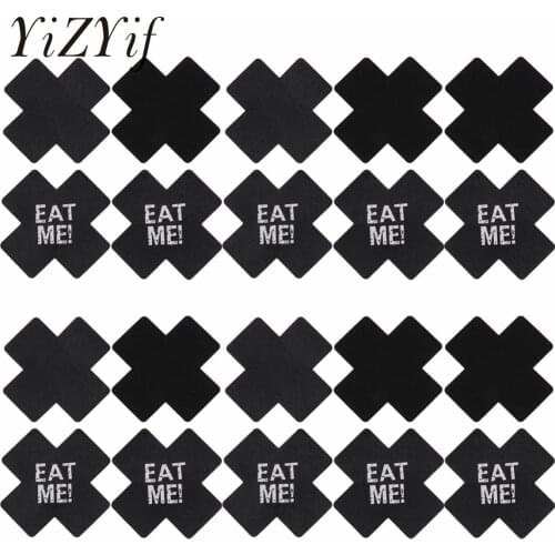 10 Women Self Adhesive Nipple Cover Breast Lift Tape On Bra Nipple Sticker Cross Shape Nipples Pasties Disposable Nipple Covers