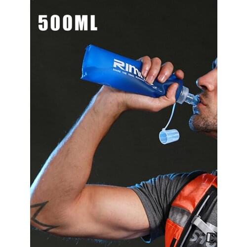 500ML Soft Water Bottles TPU Folding Flask Food-grade Water Bottle Drinkware Shaker Sports For Outdoor Running Climbing