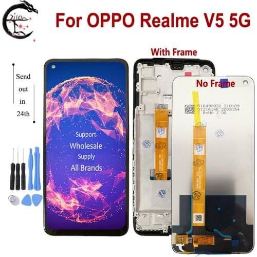 6.5" LCD For OPPO Realme V5 LCD A72 A92 2020 Display Screen Touch Sensor Digitizer Assembly A72 LCD Display Replacement 1PCS