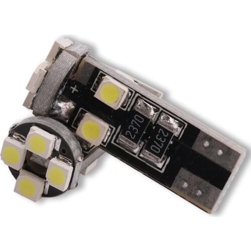 600PCS Canbus T10 8Smd led canbus 1210 3528 Led No Obc Error 194 168 W5w car led Interior Lights