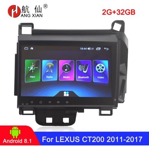 Android 8.1 1 din Car radio for LEXUS CT200 2011 2012 2013 2014 2015 2016 2017 undefined auto radio audio car accessories 2G+32G