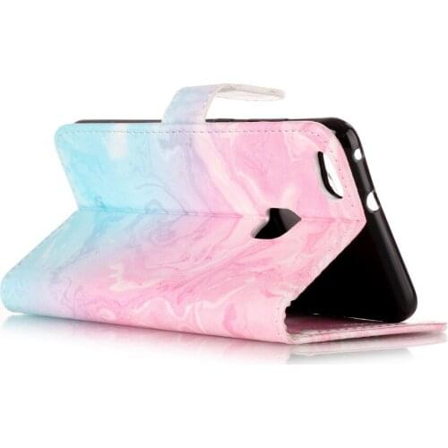 For Huawei P10 Coque Cases For Huawei P10 Cover Etui Granite Marble Texture Pink Wallet Leather Silicon Phone Bag Capinhas Case