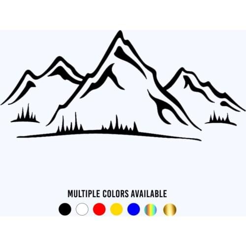 CK20844# Die-Cut Vinyl Decal Mountain Alps Car Sticker Waterproof Auto Decors on Bumper Window Laptop
