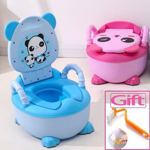 0-6 Years Old Childrens Pot Soft Baby Potty Plastic Road Pot Infant Cute Baby Toilet Seat Boys And Girls Potty Trainer Seat WC