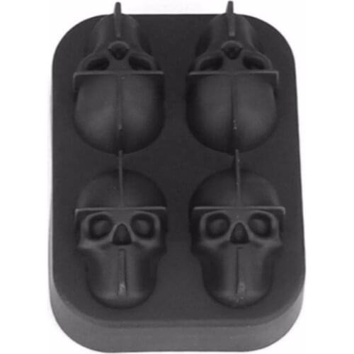 3D Skull Silicone Mold Ice Cube Maker Chocolate Mould Tray Ice Cream DIY Tool Whiskey Wine Cocktail Ice Cube Best Sellers