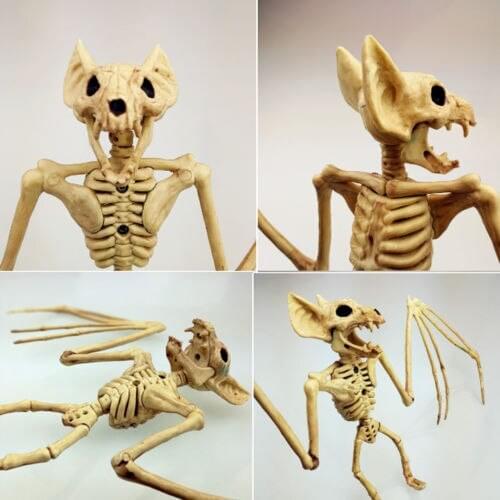 Bone Bat Animals Skeleton Halloween Prop Horror Undead Rodent Decoration Vampire NEW Table Horror Art Decorations