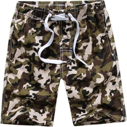 Children Boys Shorts Summer Camo Quick-Dry Surf Kids Casual Sports Short Pants For Teens Boy 120-165CM Wear LM044
