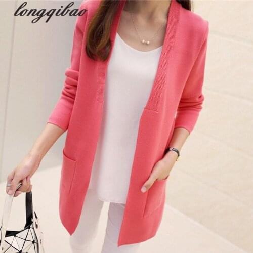Женские вязаные кардиганы Longqibao China At AliExpress
