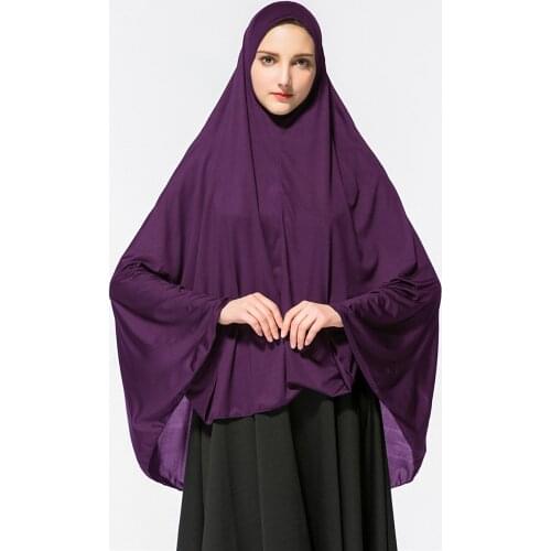 Islamic clothing Muslim Long Hijab Prayer Garment Women Turban ramadan Head Scarf Formal Jilbab Abaya Hijabs musulman khimar
