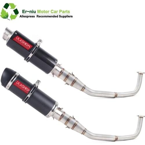 SH150 SH 125 150I Motorcycle Exhaust Mascape Full System Slip-On Middle Link Pipe Muffler For Honda SH125 SH150i SH125i