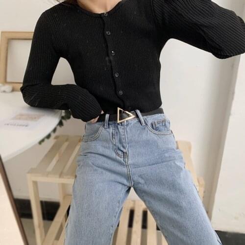 New Brand Fashion Women Leather Thin belt Metal Triangle Pin Buckle Black Waist Belts Ladies Dress Shirt Decorative Waistband