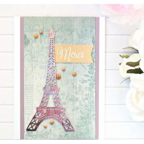 Romantic Tower Metal Cutting Dies Stencils For DIY Scrapbooking Photo Album Decorative Embossing Paper Cards Craft Die Cuts 2019