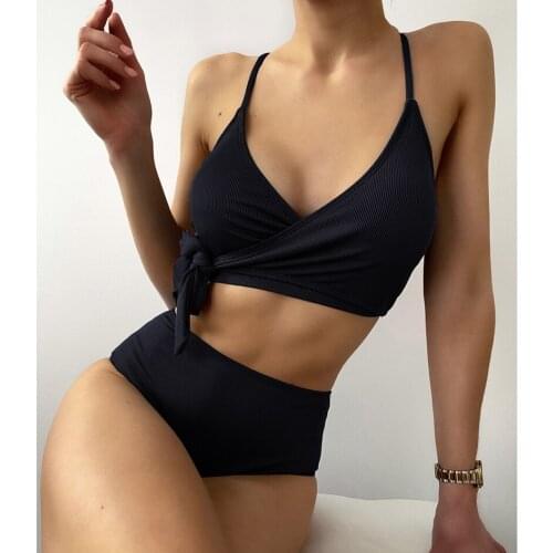 Sexy Bikinis 2021 Woman Swimsuit Female Brazilian High Waist Bikini Set Push up Swimwear Women`s Bathing Suit Summer Beach Wear