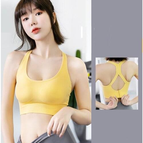 Sports Bra High Impact Support Woman Push-up Sexy Beautiful Backless Yoga Crop Top Workout Gym Running Underwear Bra