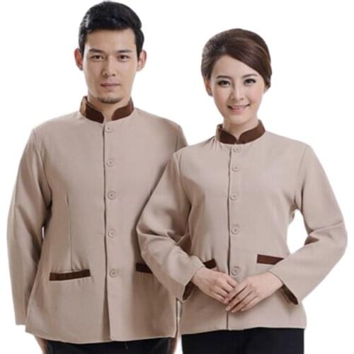Cleaning Waiter Uniform Service Room Long Sleeved Cleaning Property Staff Uniforms Clothing