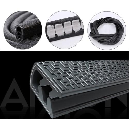 Universal Car Door Protector Strips Rubber Black White Auto Door Side Edge Protection Guard Scratch Anti-collision Strip Red