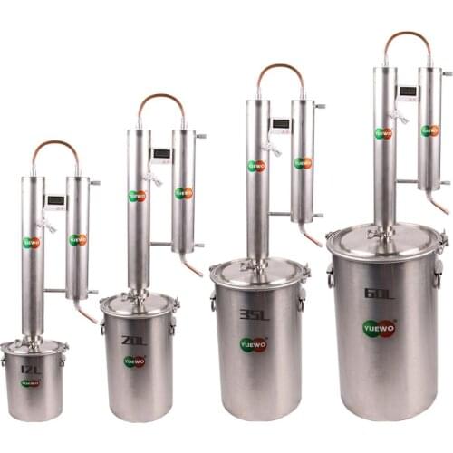 YUEWO 35 Liters 9 Gal Home Distiller Moonshine Still Oil Boiler Thumper Keg Brew Kit Wine Making