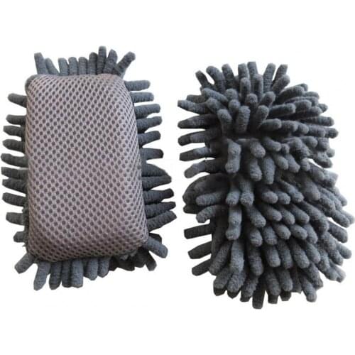 2Pcs Scouring Pad Microfiber Shag Washable Exquisite Craftsmanship Cleaning Tool Sponge Cleaning Tool Whiteboard Eraser