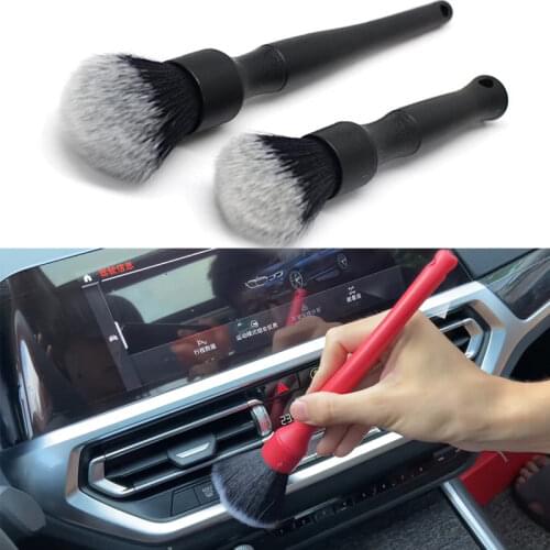 2Pcs/set Super Soft Detailing Car Brush Auto Interior Cleaning Car Dash Air Gap Conditioner Duster Brush Cleaning Supplies Tools