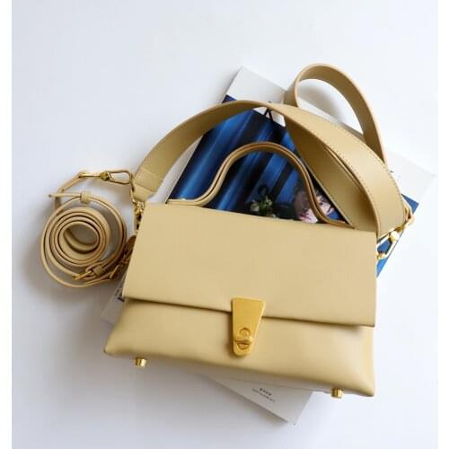 OUSSON 2021 New Design Soft Leather Crossbody Bag Fashion Elegant Small Square Tote Handbag Bag For Woman