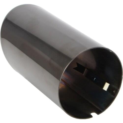 2x Black Car Stainless Steel Exhaust Tip Muffler Pipe Cover Trim for audi A4 Q5 N84F