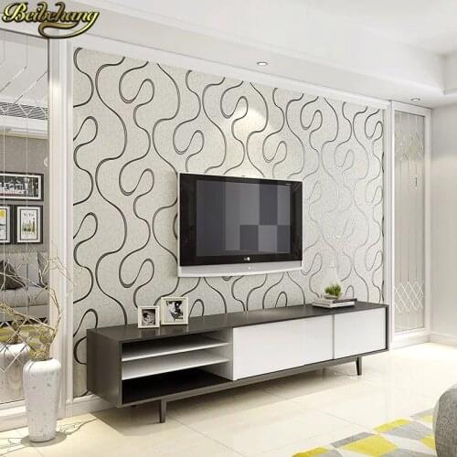 Beibehang Deerskin Wave stripes papel de parede 3d flooring Wall Paper Home Decor TV Background Wall Wallpaper for Living Room