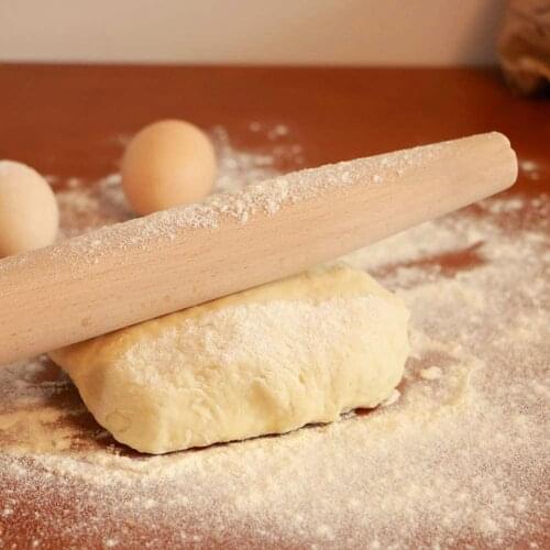 Bakeware Accessories 44cm Wooden Rolling Pin Baking Cookies Biscuit Dough Pizza Bread Roller Tool kitchen tools Bakeware