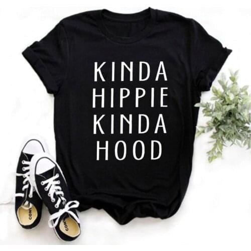Camiseta Hippie Para Mujer, Camiseta Con Letras Impresas, Tops Para Mujer, Ropa Estampada