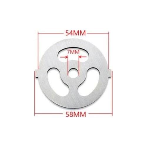 Small size Meat Grinder Parts triple hole plate central hole 7mm