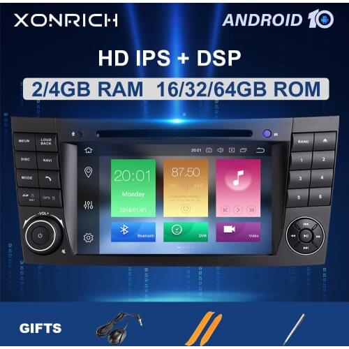 DSP 2 din Android 10 Car DVD Multimedia For Mercedes Benz E-class W211 E200 E220 E300E350 E240E280 CLS CLASS W219GPS Radio Audio