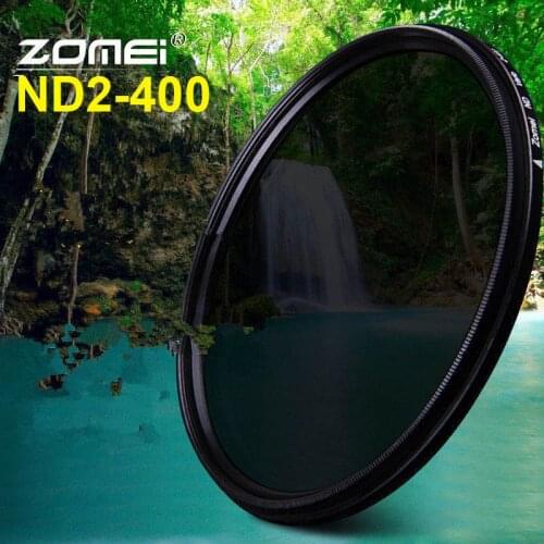 Zomei 49/52/55/58/62/67/72/77/82 Fader Variable ND Filter Adjustable 9-Stops ND2-400 Neutral Density Lens Filter for DSLR Camera