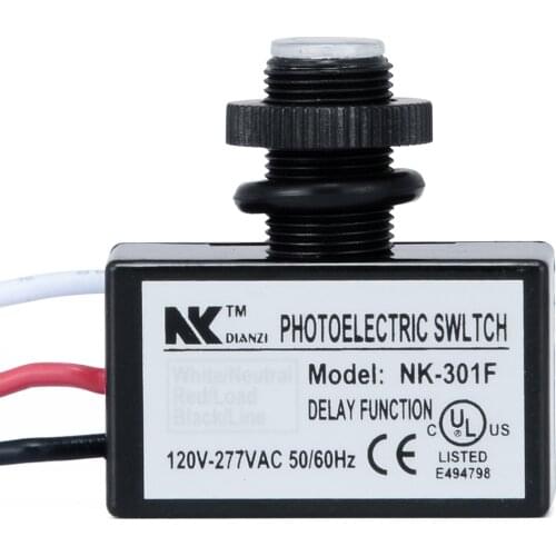 AC 80-277V Photocell Street Light Switch Dusk to Dawn Photo Control Switch Auto Light Sensor Switch For LED Light Supplies