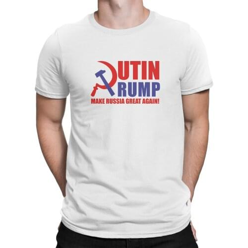 Make Russia Great Again T-Shirt Trump Putin T Shirt Cotton O-Neck Short Sleeve Unisex T-shirt SZ S-3XL
