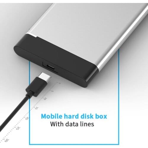 F3MA Blueendless 2.5inch Hard Disk Box USB 3.0 Micro-B/Type C to USB A/Type C HDD 2.5'' SATA Hard Drive Case Aluminum SSD Box