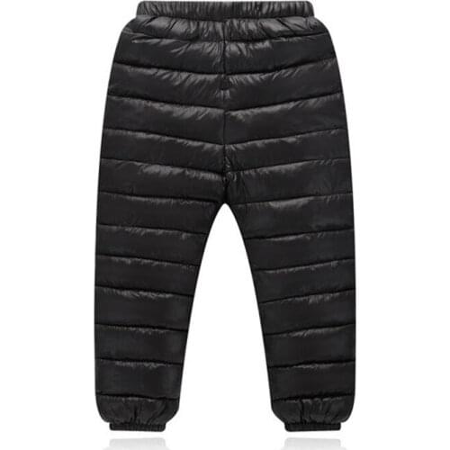 Kids Elastic Waist Thick Childrens Clothes Autumn Winter Children Leggings Warm Pants Boys Girls Down cotton Trousers
