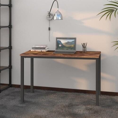 Lightweight Good Laptop Table with four Metal Legs Practical Office Desk Smooth Surface for Home