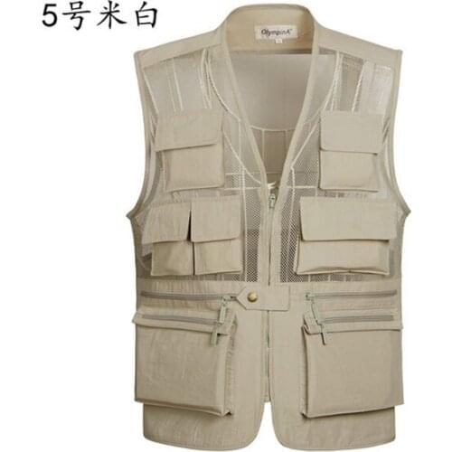 Summer Breathable Mesh Vest Men Fast Dry Slim Photo Sleeveless Jacket Male Pocket Sport Outdoor Hunting Hiking Vests