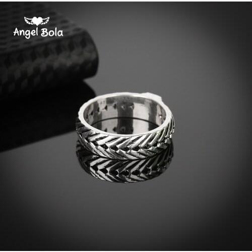 Hot Sale Ring for Men Male Ancient Silver color Chain Retro Style Gothic Viking Eternity Biker Buddha Rings Jewelry Fingdings