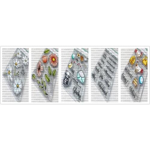 German Clear Stamp for Scrapbooking Transparent Silicone Rubber DIY Photo Album Decor 0505