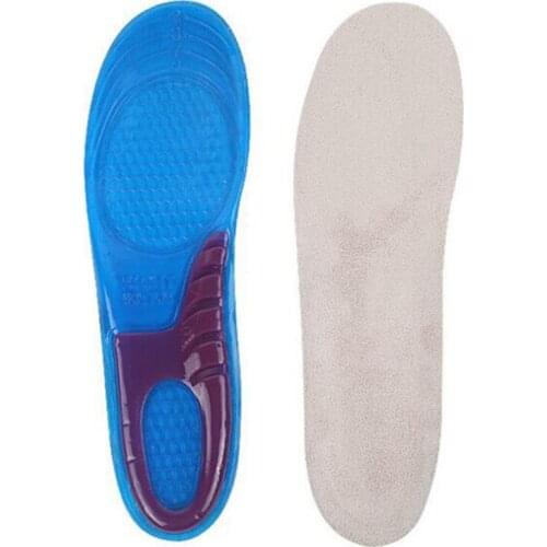 Man Large Size Orthotic Arch Support Massaging Silicone Anti-Slip Gel Soft Sport Shoe Insole Pad For Man Women insoles