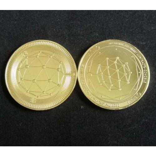 QTUM Crypto Coin Cryptocurrency Collectible Gift Coin Art Collection Physical Gold Plate Commemorative Coin