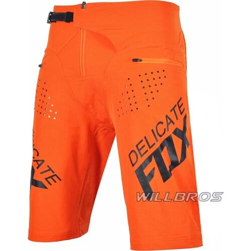 Cycling Flexair Shorts Delicate Fox Motocross Racing Motor Street Moto Summer Short Pants Men Orange