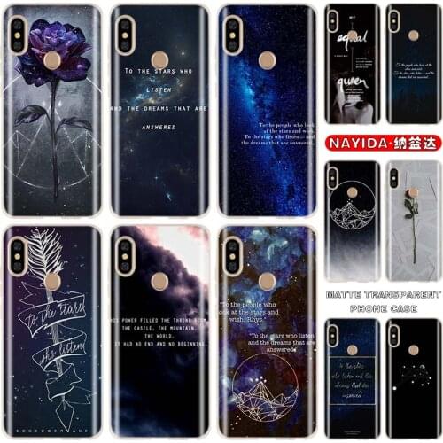 Soft Case for xiaomi redmi 9a 6A 7A 8A 6Pro note 9 8 7 6 5 Pro 9s 8T Fashion Cover A Court of Mist and Fury Sarah J Maas