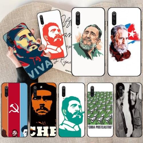 Cuba Havana 1966 Fidel Castro Silicone Black Phone Case for Xiaomi Mi Note 10 Lite Mi 9T Pro xiaomi 10 10 CC9 Pro 9SE