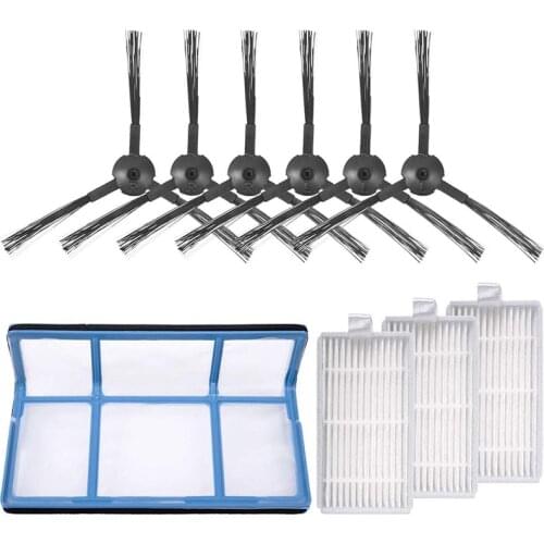 Replacement Accessories Kit for ILIFE V3 V3S V5 V5S V5S Pro Robot Vacuum Cleaner Filter Pro Robot Vacuum Cleaner Filters Side Br