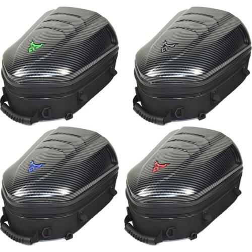 Motorcycle Seat Bag Tail Bag - Dual Use Motorcycle Backpack Waterproof Luggage Bags Motorbike Helmet Bag Storage Hard Shell Bag