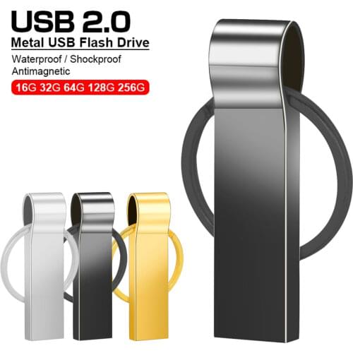 New Metal Waterproof Super USB Flash Drive 64GB 32GB 16GB 8GB Pen Drive Flash Metal Storage Flash Drive Memory USB Stick Cel Usb