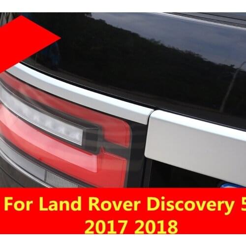 Stainless steel trunk rear protector trim cover rear bumper protector door tailgate trim For Land Rover Discovery 5 2017 2018
