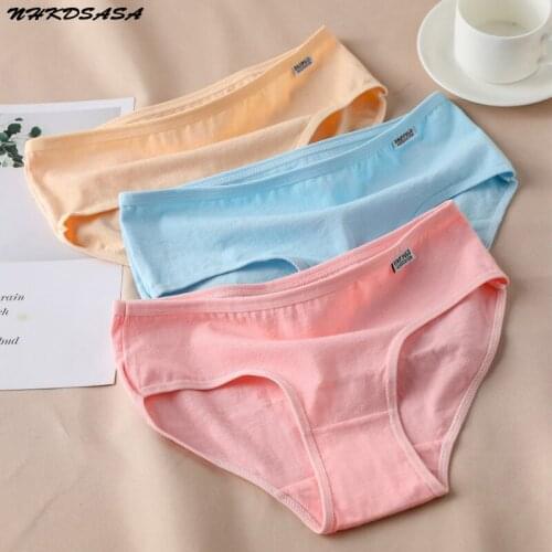 NHKDSASA Cotton Womens Panties Solid Underwear Intimates Breathable Briefs Sexy Lace Large Size Shorts Soft Ladies Lingerie