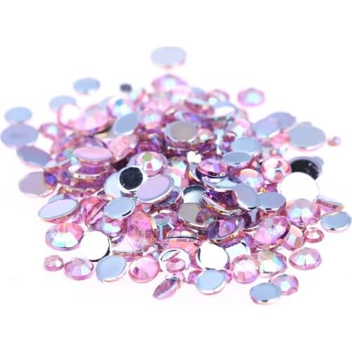 2mm 5000pcs AB Colors Nail Rhinestones for Shoes Clothing Decorations High Shine Sparkling Nail Art Decoration DIY Bead